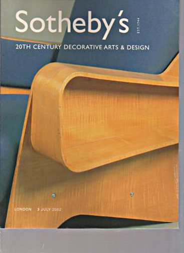 Sothebys July 2002 20th Century Decorative Arts & Design