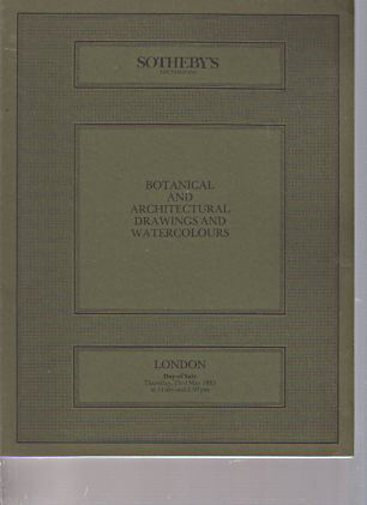 Sothebys 1985 Botanical & Architectural Drawings & Watercolours