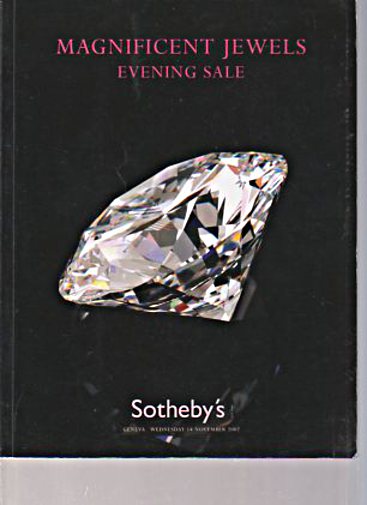 Sothebys November 2007 Magnificent Jewels