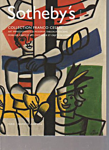 Sothebys 2004 Cesari Collection Impressionist, French Furniture