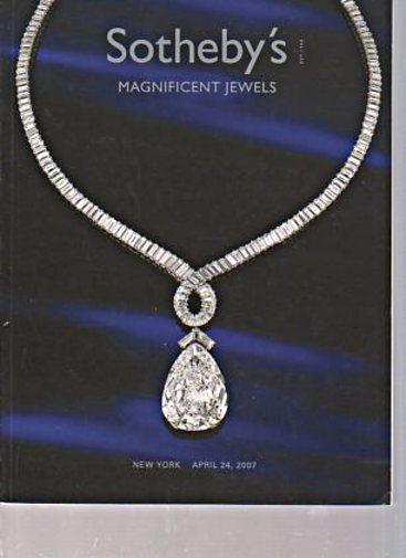 Sothebys April 2007 Magnificent Jewels