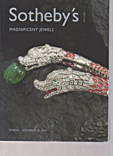Sothebys November 2001 Magnificent Jewels