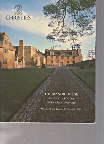 Christies 1988 The Manor House Northamptonshire