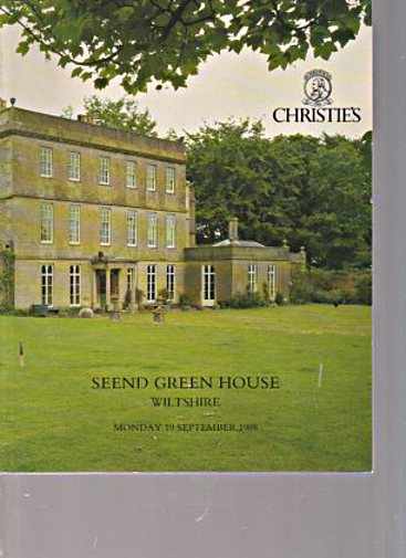 Christies 1988 Seend Green House, Wiltshire - Click Image to Close