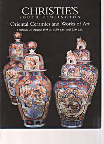 Christies 20th August 1998 Oriental Ceramics & Works of Art