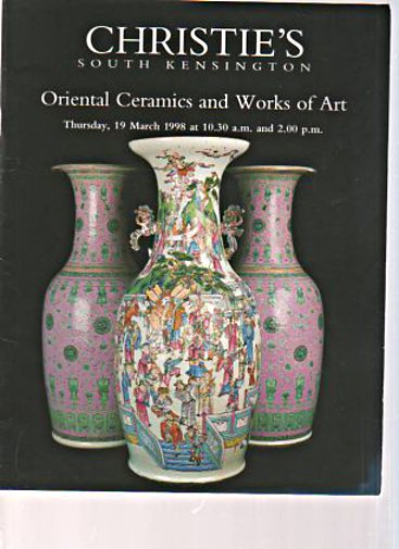 Christies 19th March 1998 Oriental Ceramics & Works of Art
