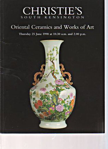 Christies 25th June 1998 Oriental Ceramics & Works of Art