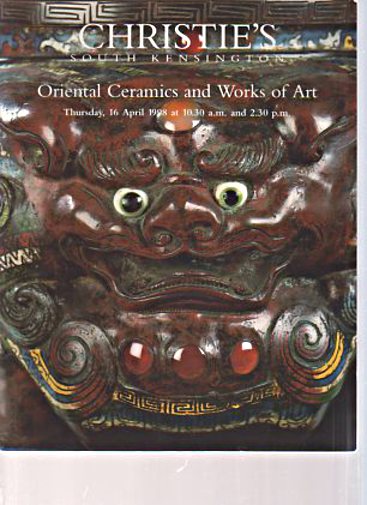 Christies April 1998 Oriental Ceramics & Works of Art