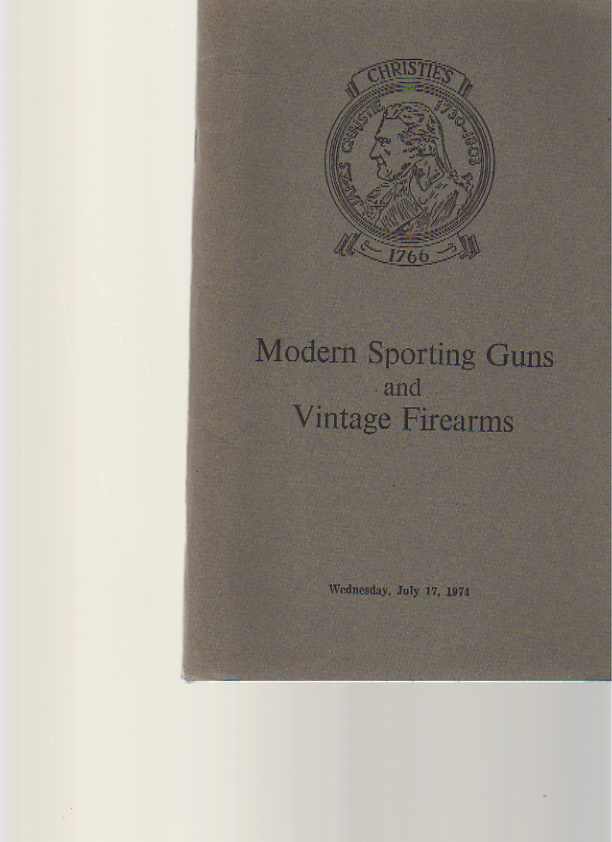 Christies 1974 Modern Sporting Guns & Vintage Firearms (Digital only)