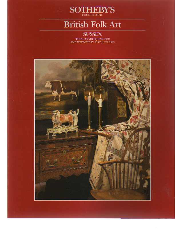 Sothebys June 1989 British Folk Art - Click Image to Close