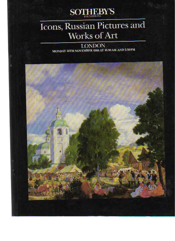 Sothebys 1988 Icons, Russian Pictures & Works of art - Click Image to Close