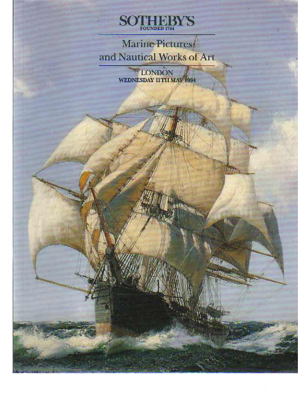 Sothebys 1994 Marine Pictures & Nautical Works of Art