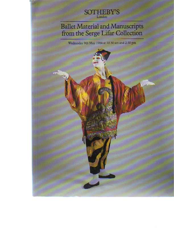 Sothebys 1984 Lifar Collection Ballet Material & Manuscripts - Click Image to Close