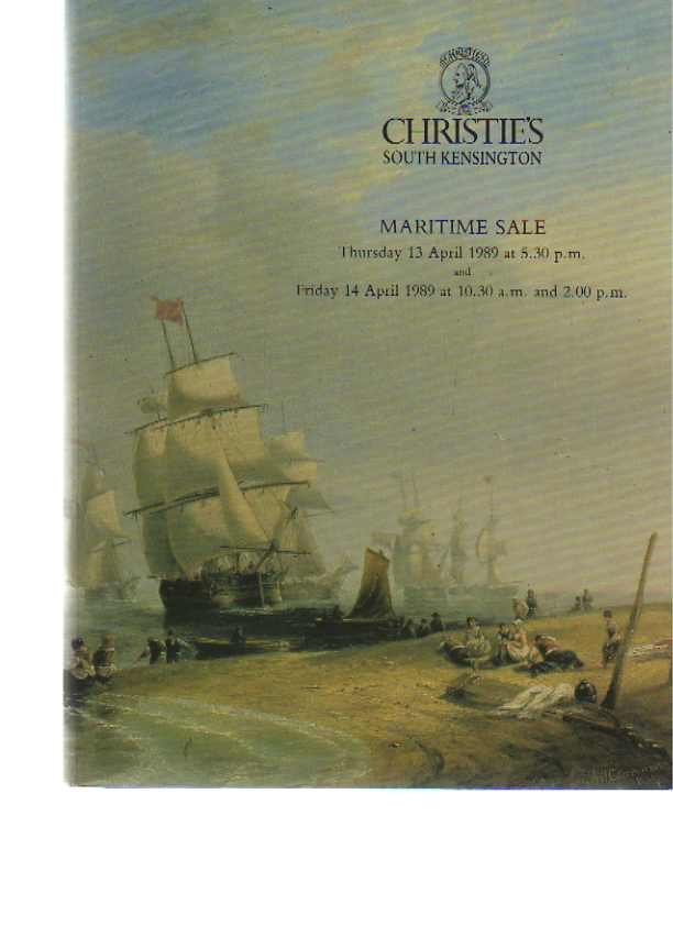 Christies April 1989 Maritime Sale