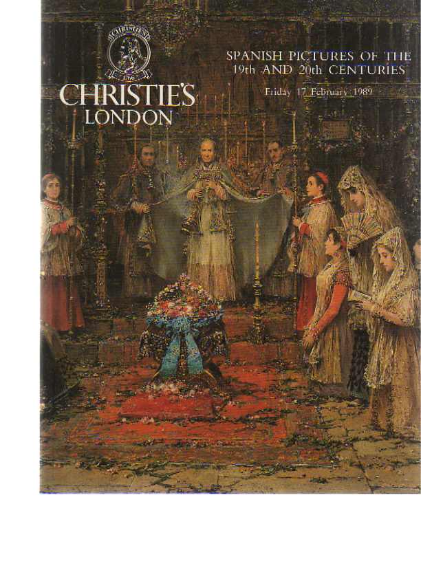 Christies 1989 Spanish Pictures of the 19th & 20th Centuries