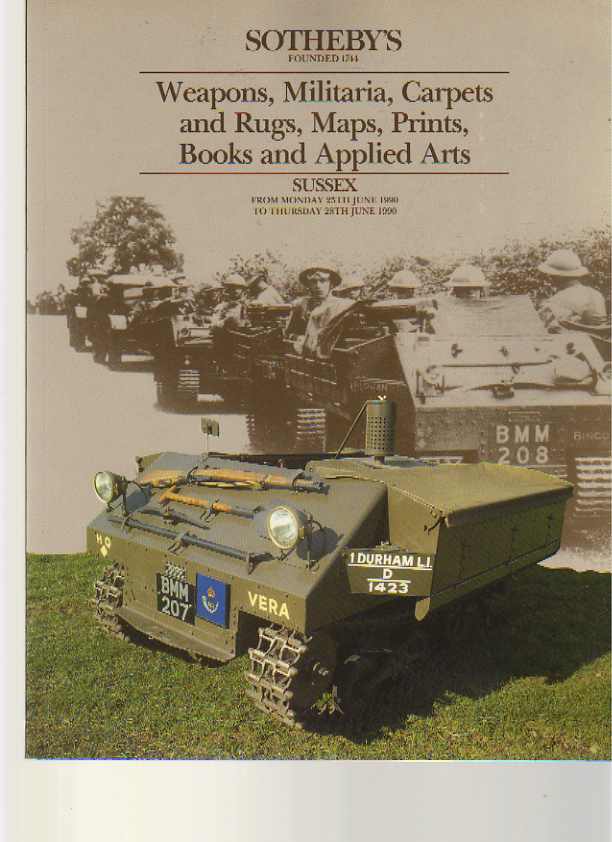 Sothebys 1990 Militaria, Weapons, Applied Arts, Maps, Prints