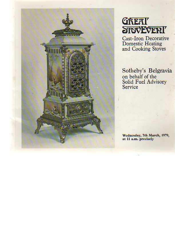 Sothebys 1979 Cast-Iron Decorative Domestic Heating