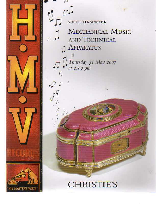 Christies May 2007 Mechanical Music and Technical Apparatus