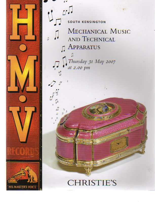 Christies May 2007 Mechanical Music and Technical Apparatus (Digital only)