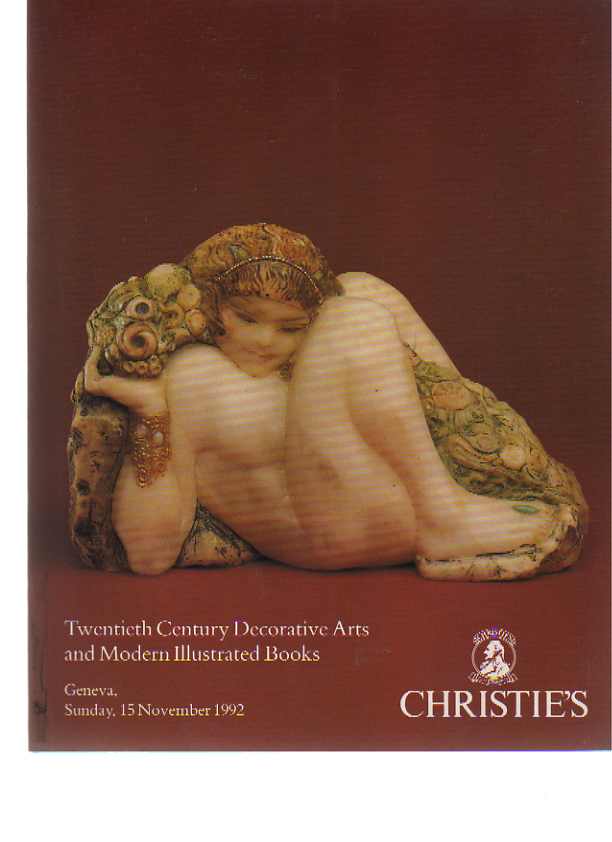 Christies 1992 20th C Decorative Arts, Illustrated Books