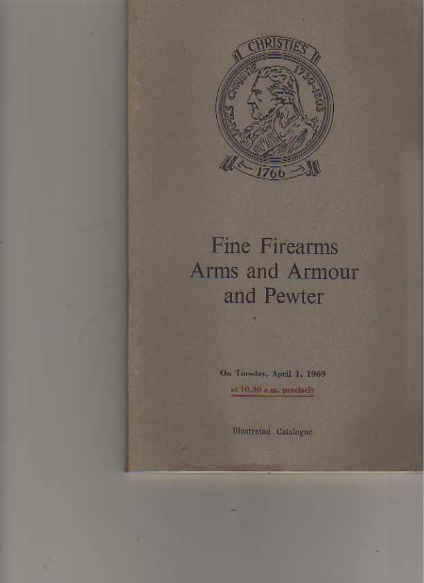 Christies 1969 Fine Firearms Arms Armour & Pewter