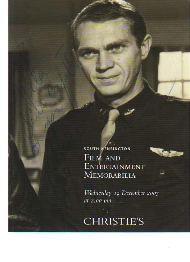 Christie’s December 2007 Film & Entertainment Memorabilia
