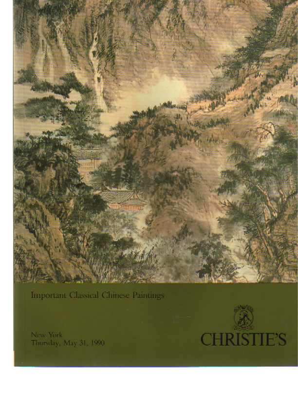Christies 1990 Important Classical Chinese Paintings