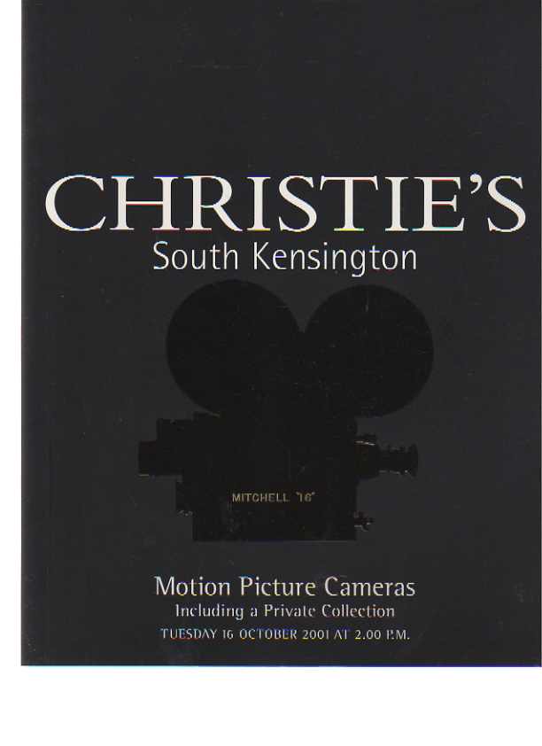 Christies 2001 Motion Picture Cameras - Click Image to Close