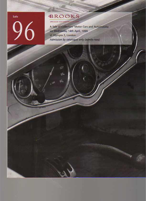 Brooks April 1999 Collectors Motor Cars & Automobilia