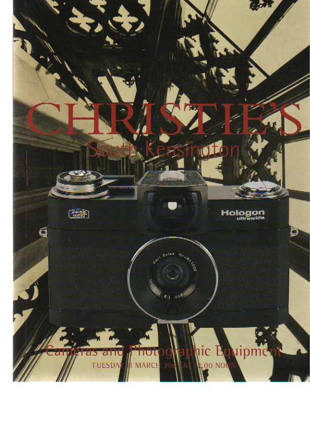 Christies 2003 Cameras & Photographic Equipment