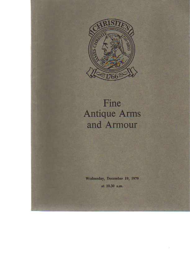 Christies 1979 Fine Antique Arms and Armour