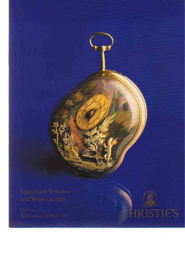 Christies 1992 Important Watches & Wristwatches