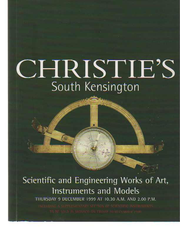 Christies 1999 Scientific, Engineering Works of Art, Instruments - Click Image to Close