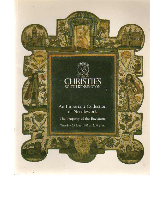 Christies 1987 An Important Collection of Needlework