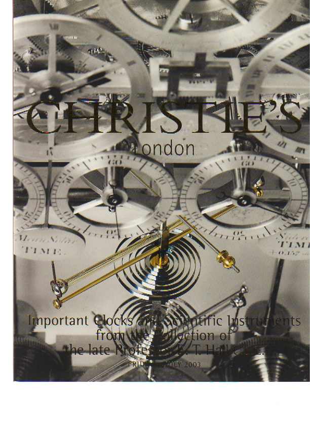 Christies 2003 Hall Collection Clocks, Scientific etc
