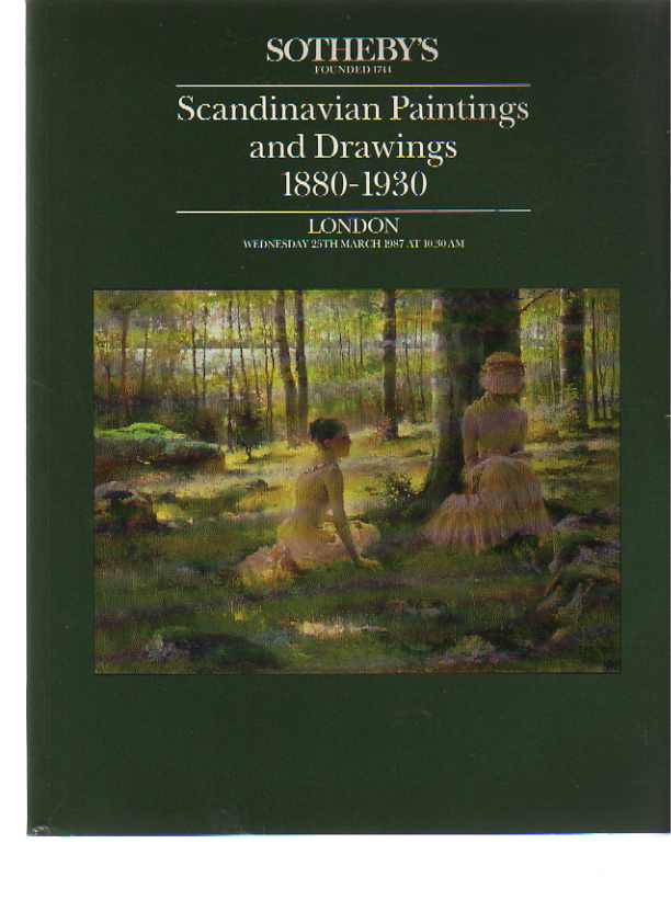 Sothebys 1987 Scandinavian Paintings and Drawings 1880-1930
