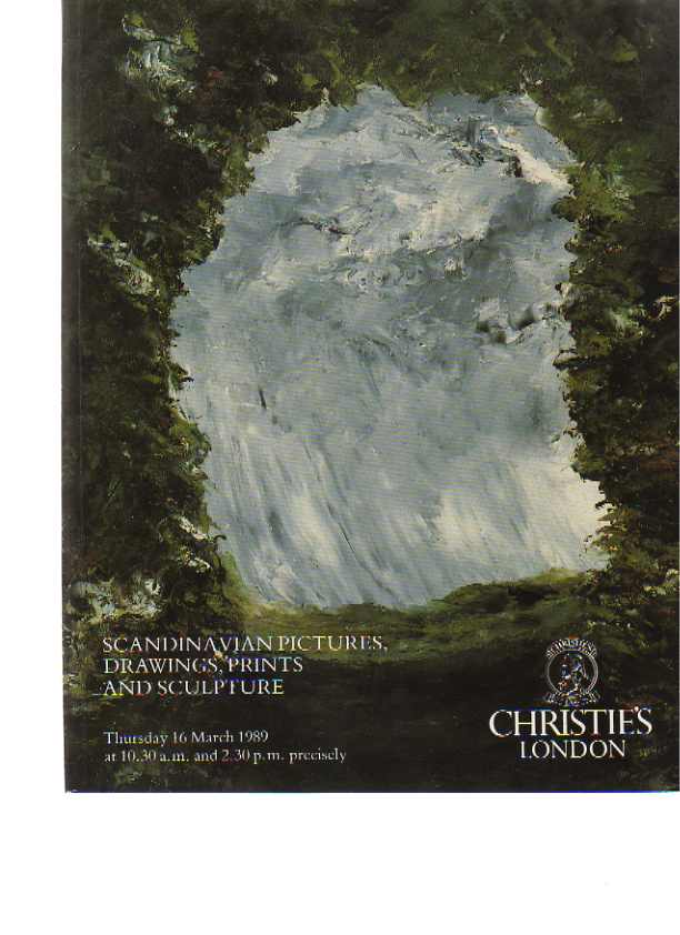 Christies 1989 Scandinavian Pictures, Drawings, Prints Sculpture