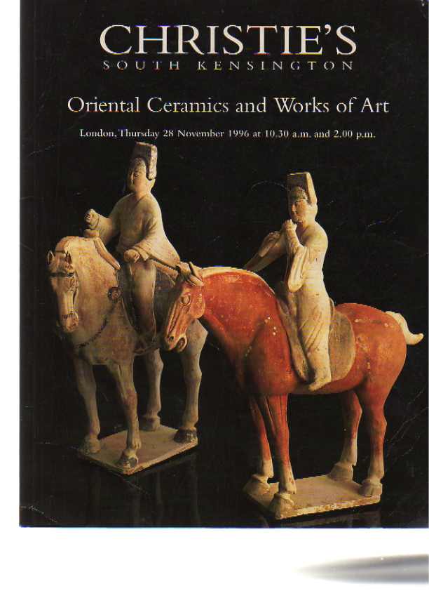 Christies November 1996 Oriental Ceramics & Works of Art