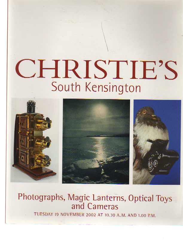 Christies 2002 Photographs Magic Lanterns Optical Toys Cameras