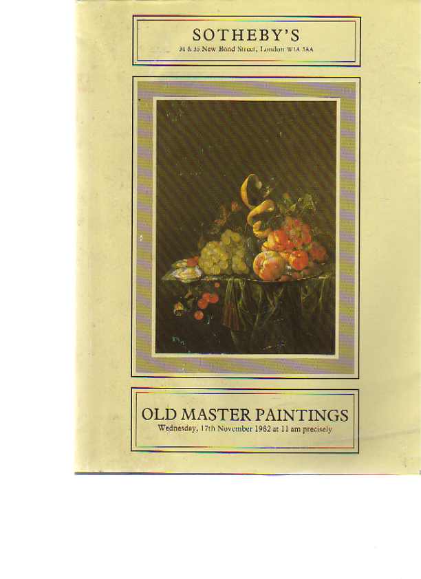 Sothebys 1982 Old Master Paintings