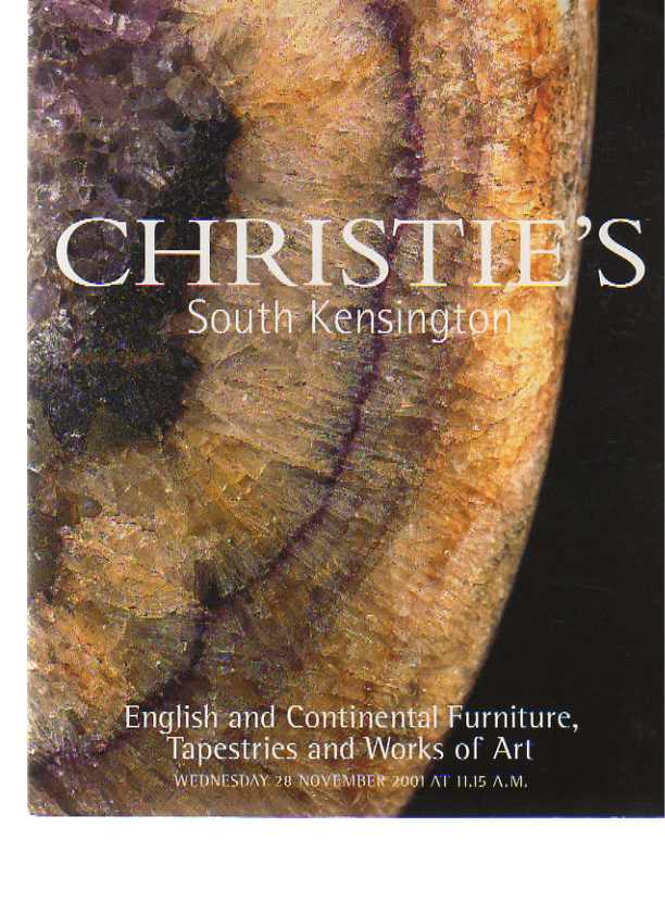 Christies 2001 English & Continental Furniture, Tapestries
