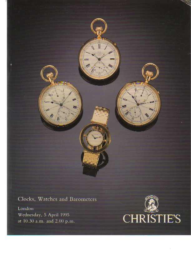 Christies 1995 Clocks, Watches & Barometers