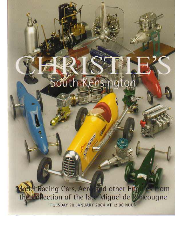 Christies 2004 Miguel de Rancougne Collection Model Racing Cars Christies 2004 Miguel de Rancougne Collection Model Racing Cars