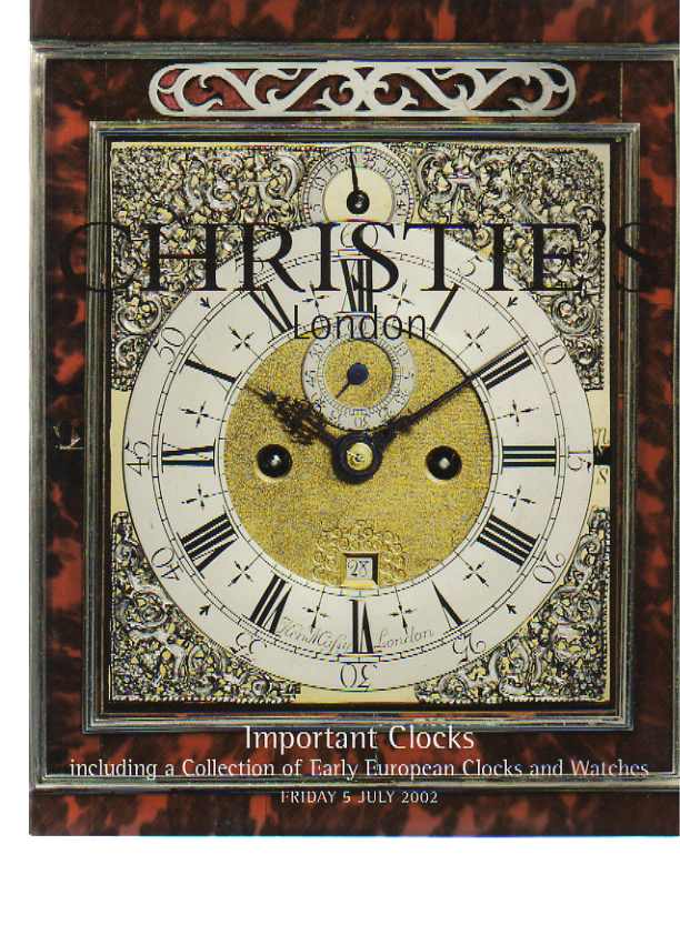 Christies 2002 Important Clocks and Watches