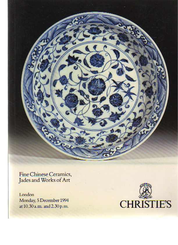 Christies 1994 Fine Chinese Ceramics, Jades & Works of Art