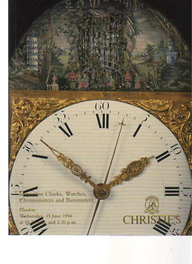 Christies 1994 Clocks Watches Chronometers & Barometers