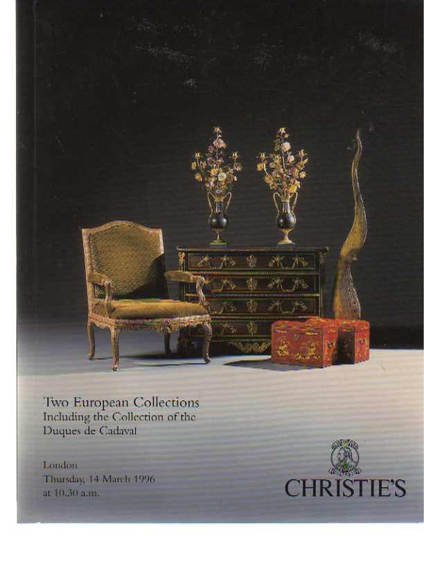 Christies 1996 Duques de Cadaval Collection, French Furniture +