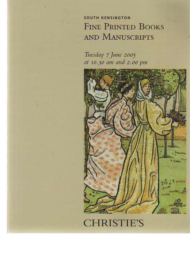 Christies 2005 Fine Printed Books & Manuscripts