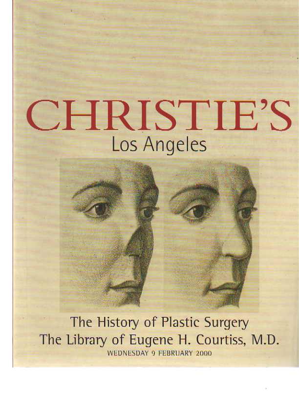 Christies 2000 History of Plastic Surgery, Courtiss Library
