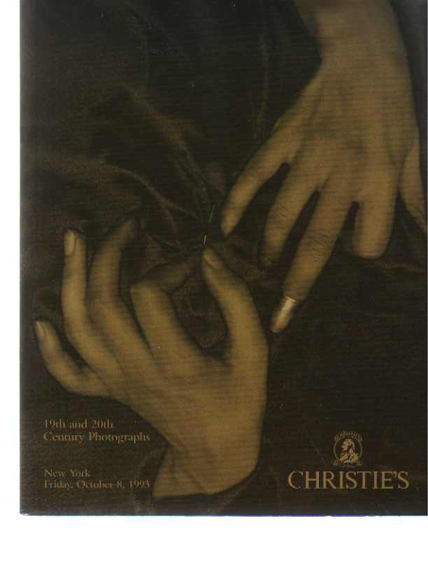 Christies October 1993 19th & 20th Century Photographs